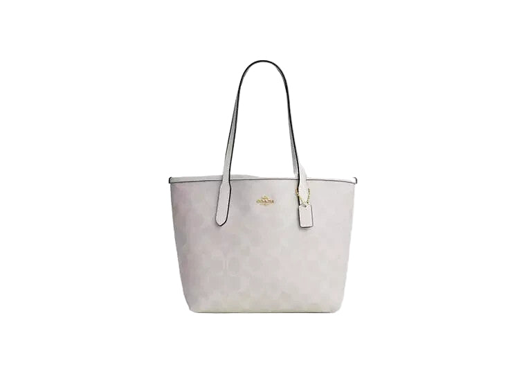 Coach Mini City Tote Signature Canvas CN733 Chalk Outlet NEW