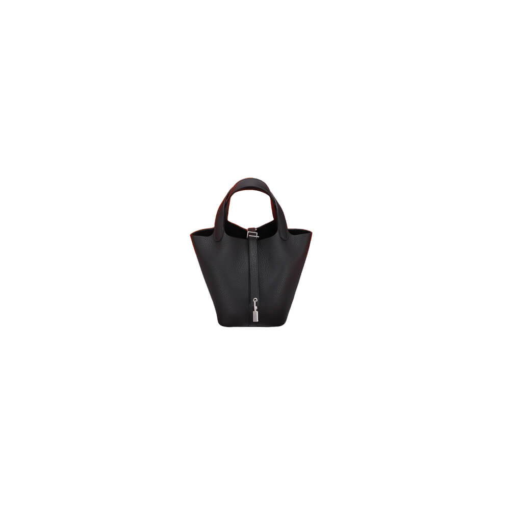 Hermes Picotin Lock 18 – Black | Silver Hardware