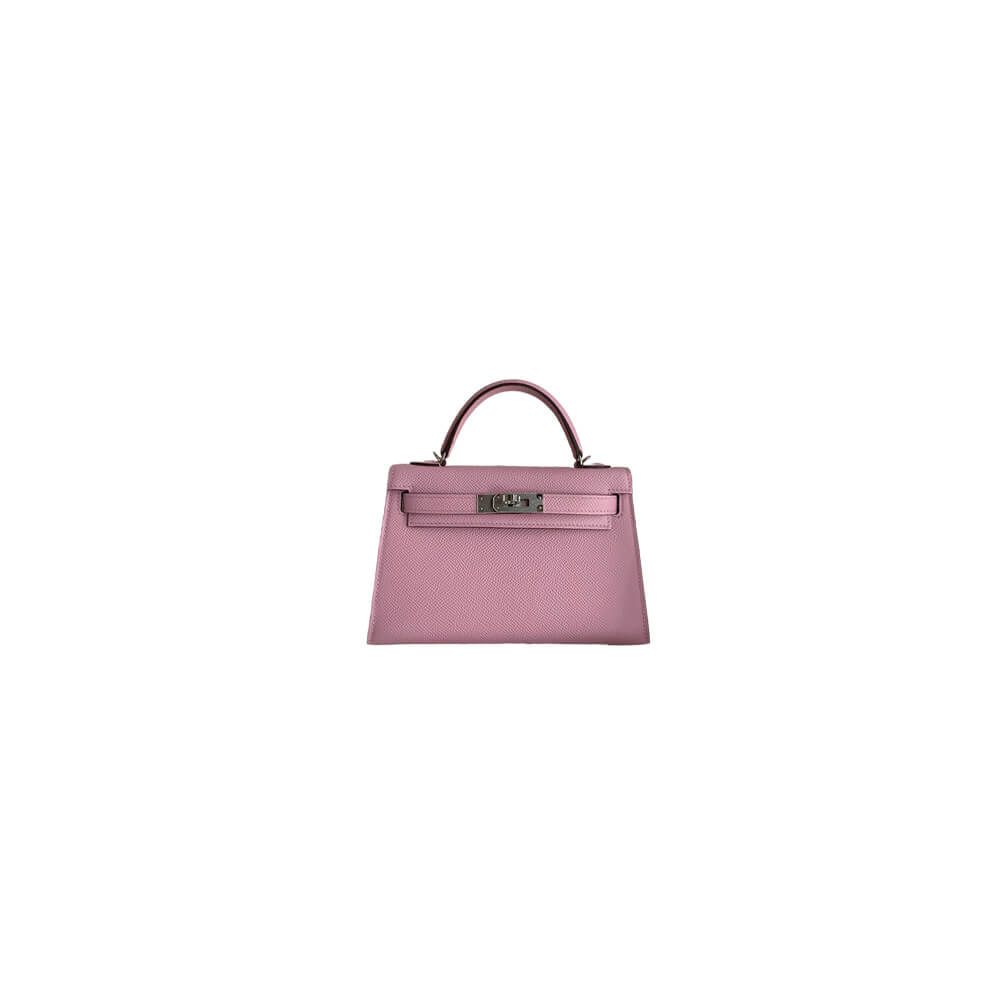 Hermes Mini Kelly II (HIGH-END GRADE) – Dark Pink