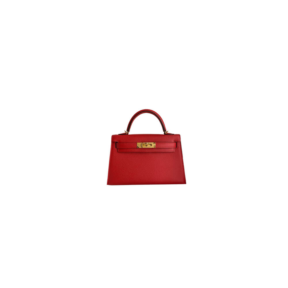 Hermes Mini Kelly II (HIGH-END GRADE) – Hot Red