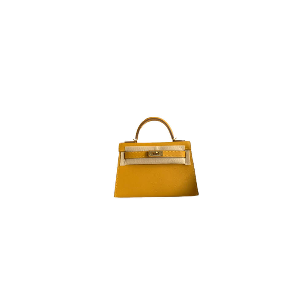 Hermes Mini Kelly II (HIGH-END GRADE) – Yellow Orange