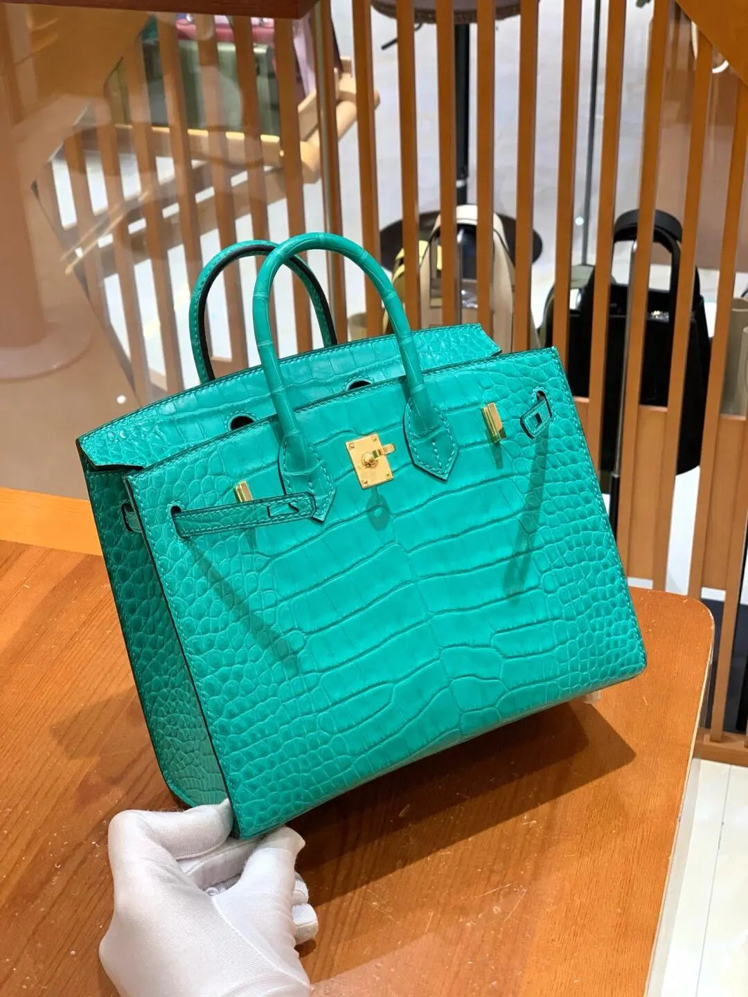 BK20 size-Handmade from American crocodile skin