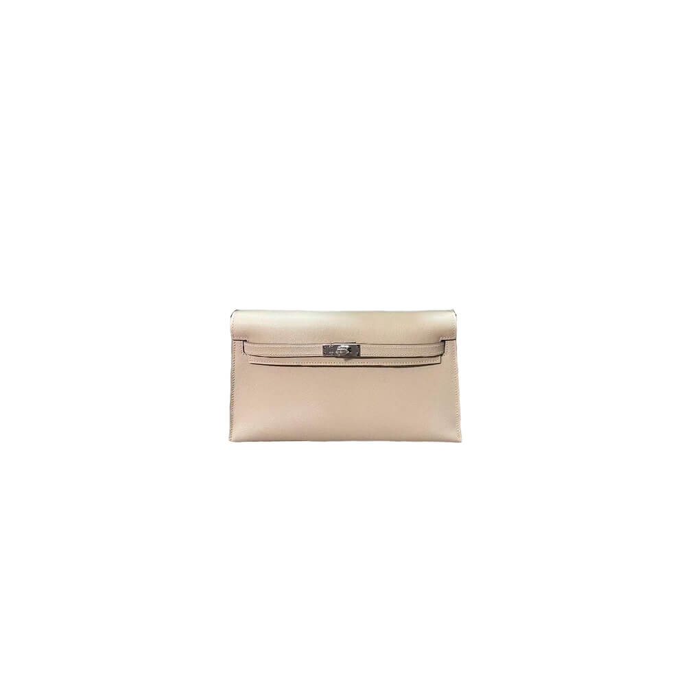 Hermes Kelly Elan – Cream White, Silver Hardware, Madame Leather