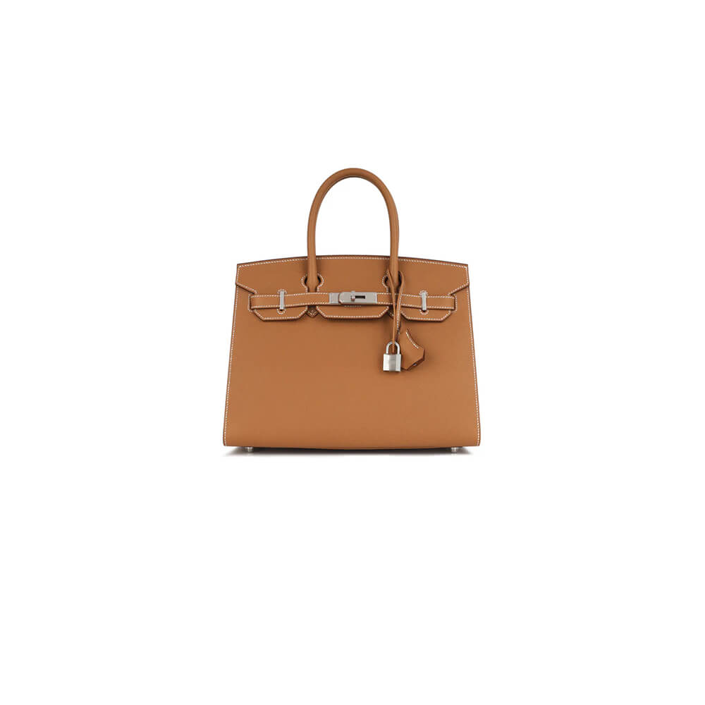 Hermes Birkin 30 Sellier – Gold with Silver Hardware (Epsom Leather)
