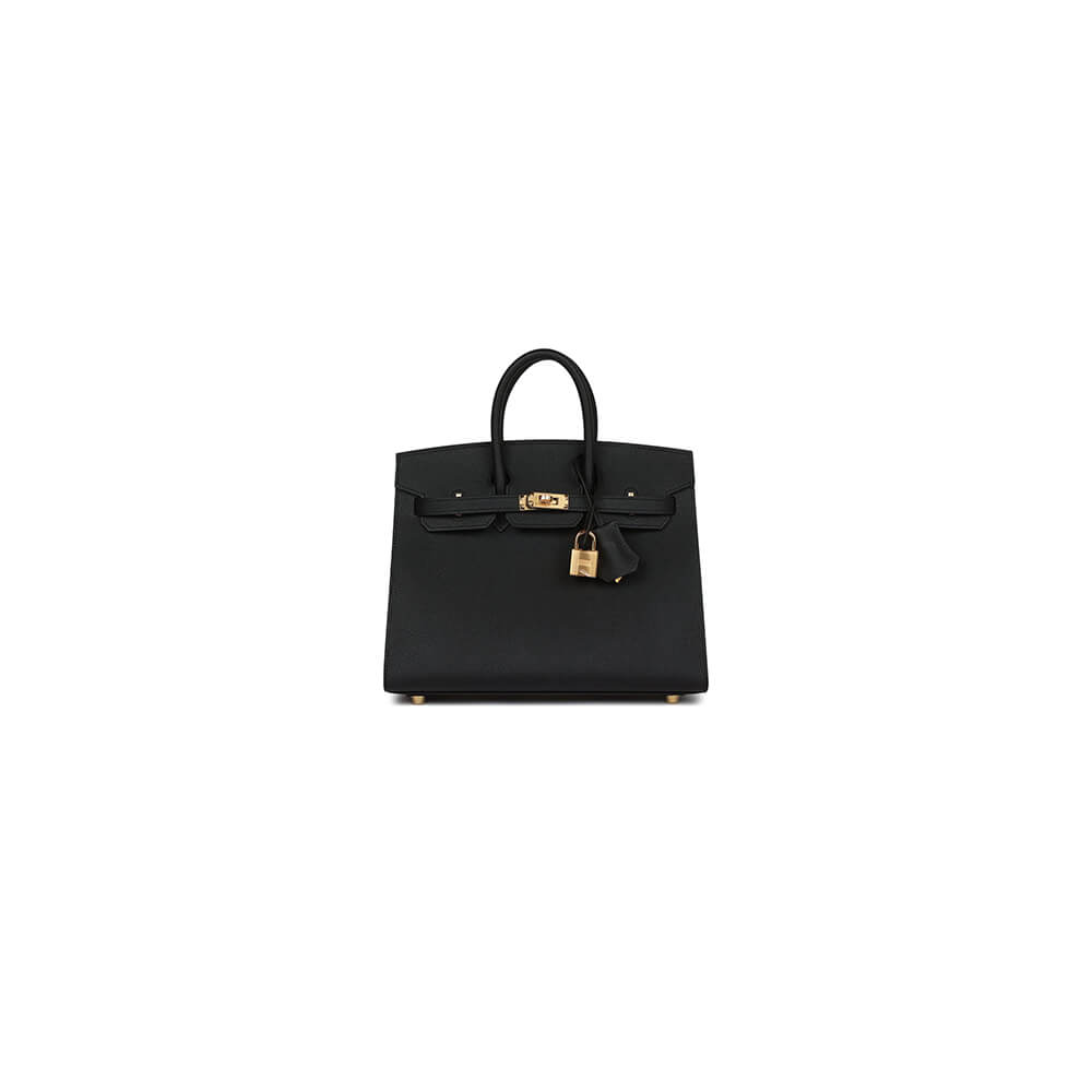 Hermes Birkin 25 Sellier – Black with Gold Hardware (Epsom Leather)