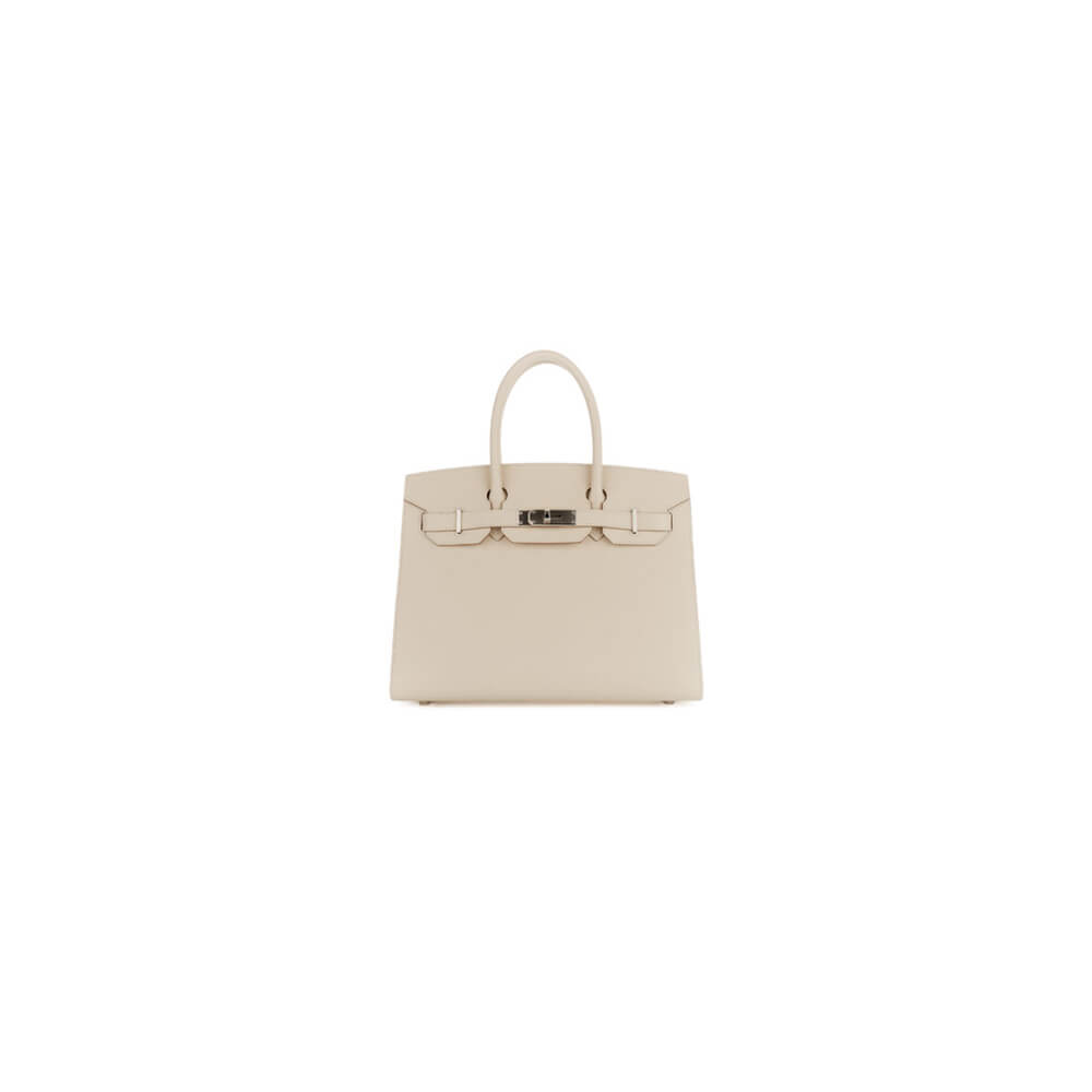 Hermès Birkin 25 Sellier – Cream White with Silver Hardware