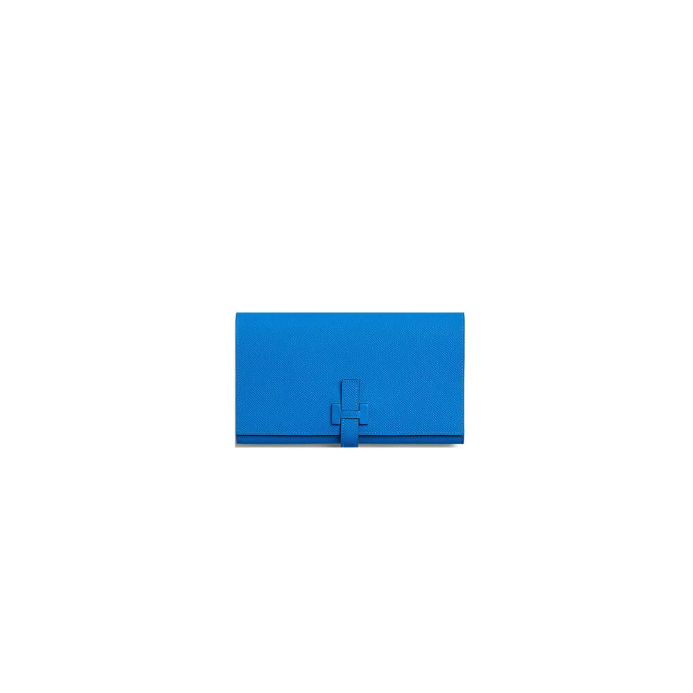 Hermes New H Passant Toutenmain Wallet – Bleu Zanzibar