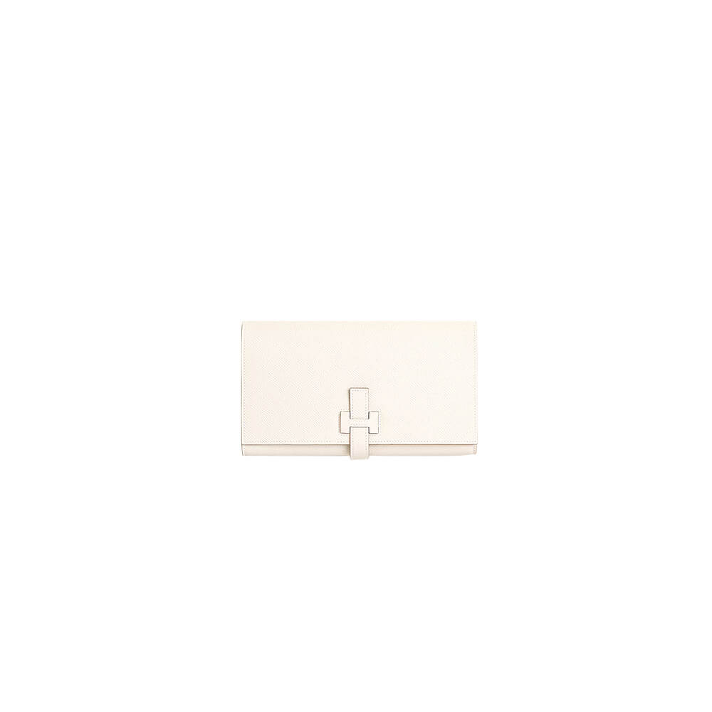 Hermes New H Passant Toutenmain Wallet – Cream White