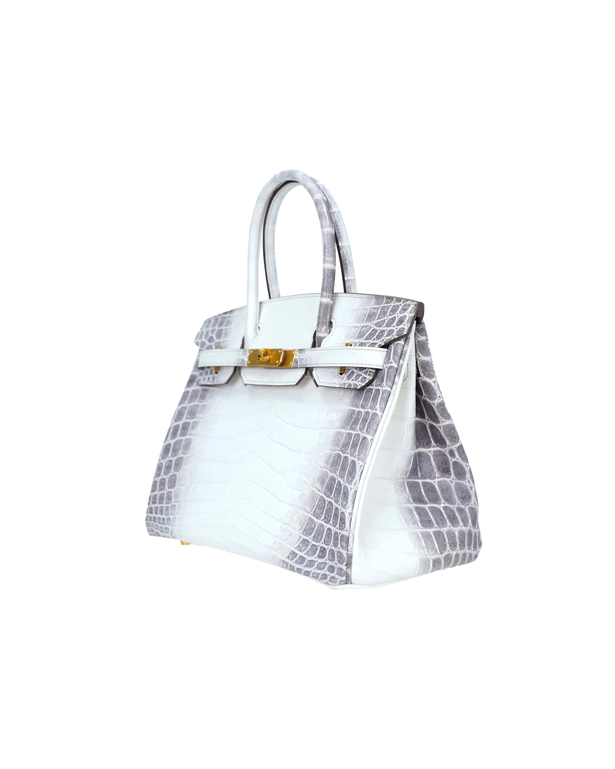 Ladies' handbag, Himalayan Nile crocodile material, size 30
