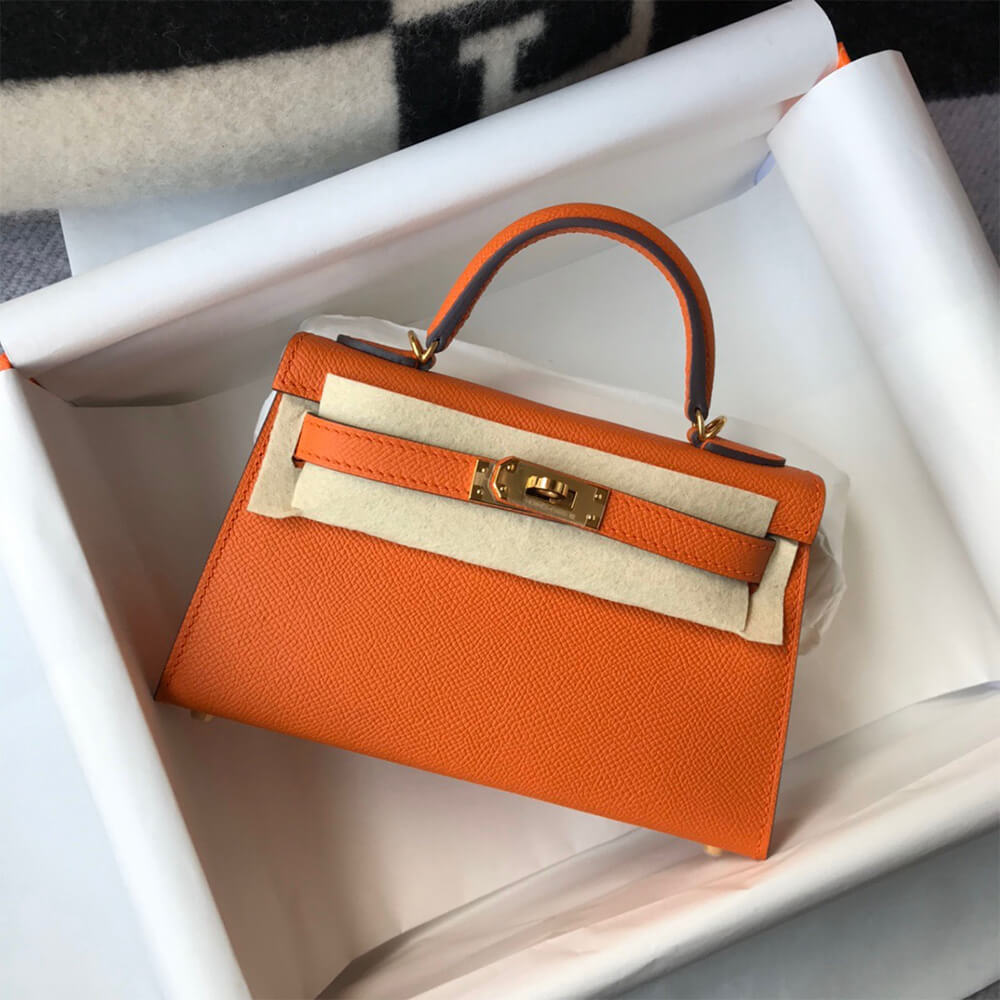 Hermes Mini Kelly II (HIGH-END GRADE) – Orange