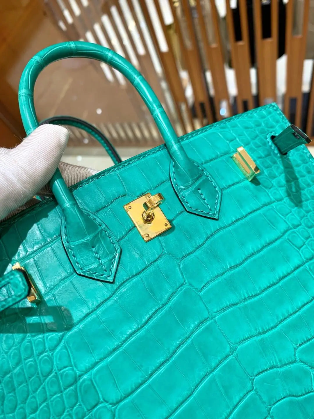 BK20 size-Handmade from American crocodile skin