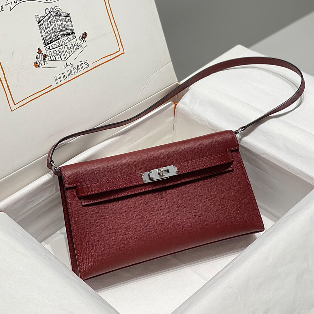 Hermes Kelly Elan – Rouge, Silver Hardware