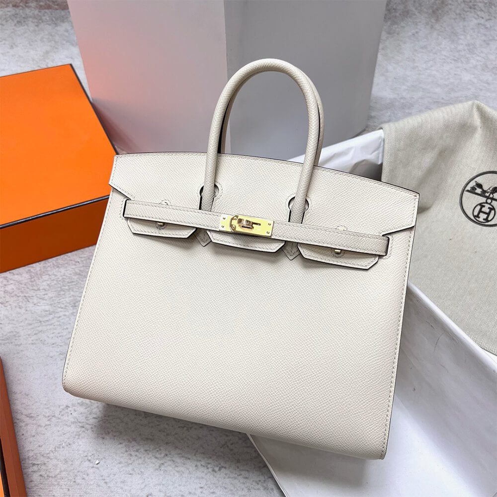 Hermes Birkin 25 Sellier – Cream with Gold Hardware (Epsom Leather)