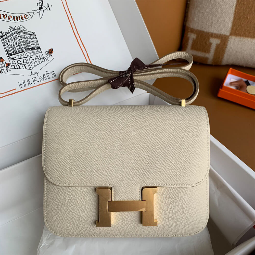Hermes Constance 18 – Cream Epsom Leather, Gold Hardware