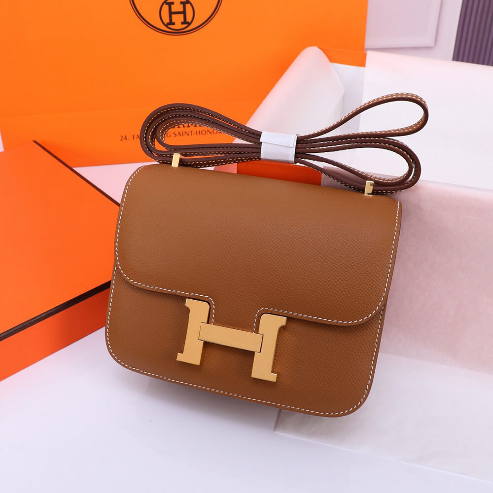 Hermes Constance 18 – Gold Epsom with Gold Hardware