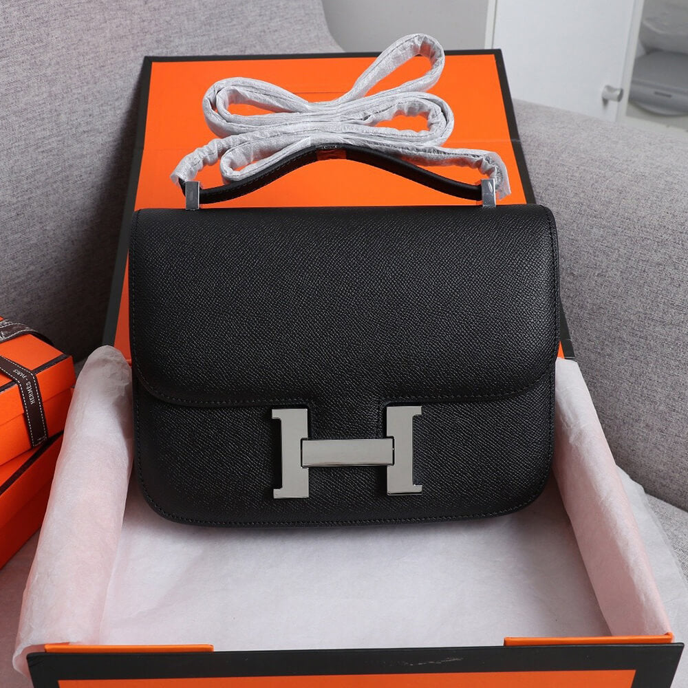 Hermes Constance 18 – Black Epsom Leather (Silver Hardware)