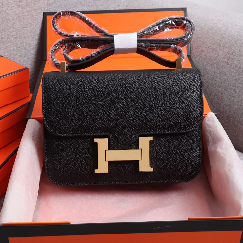 Hermes Constance 24 – Epsom Black (24cm)