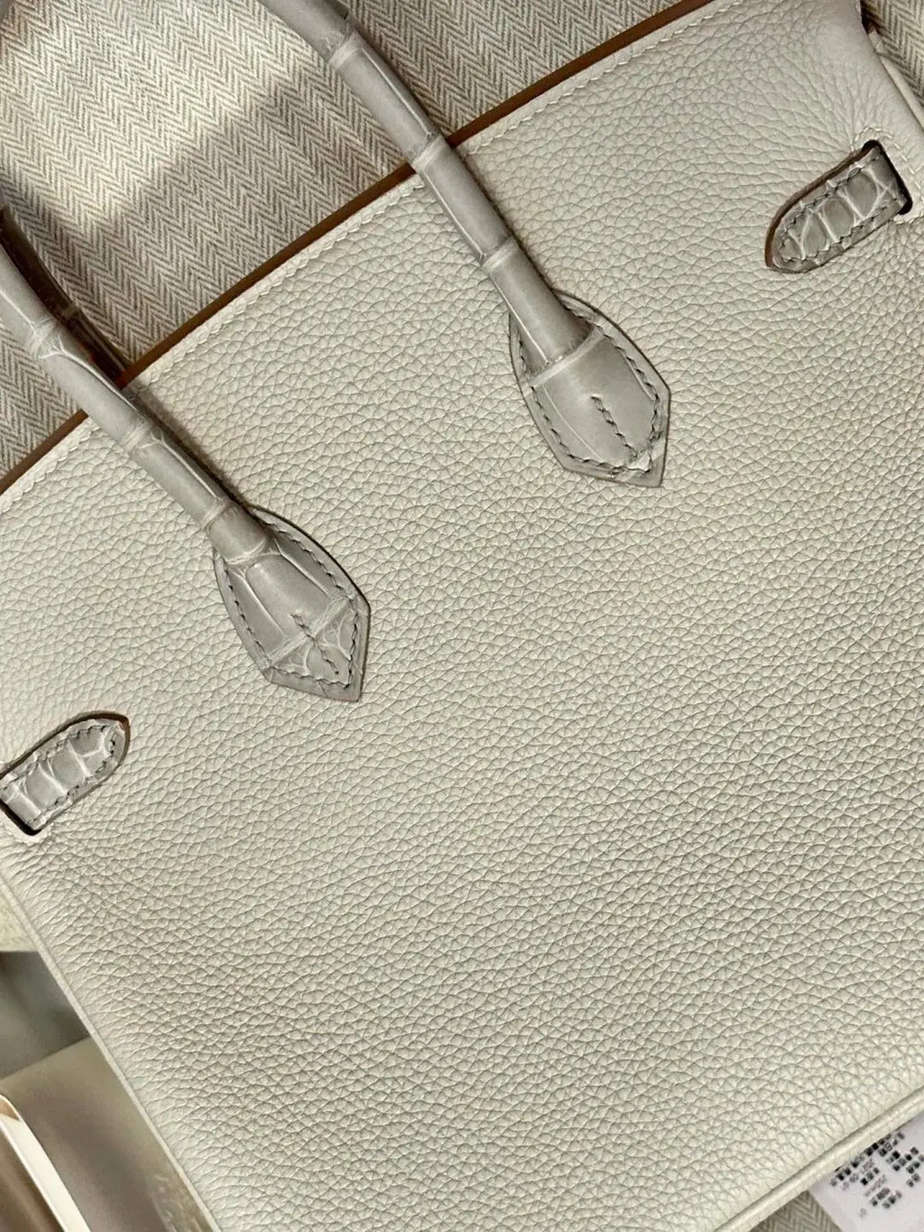 BKbag-Togo leather + crocodile leather combination