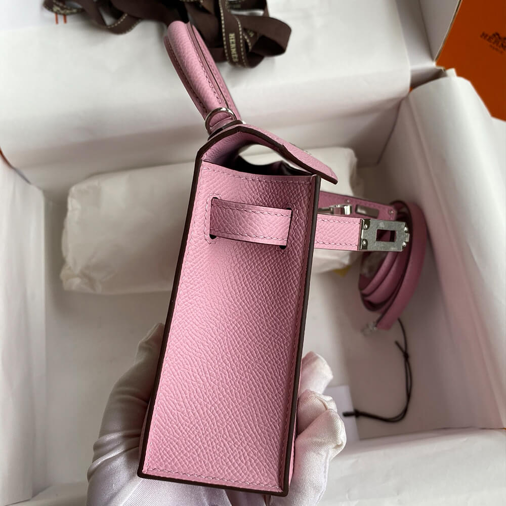 Hermes Mini Kelly II (HIGH-END GRADE) – Dark Pink