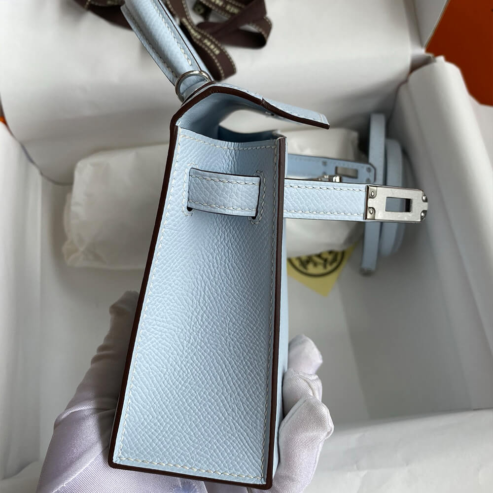 Hermes Mini Kelly II (HIGH-END GRADE) – Light Blue
