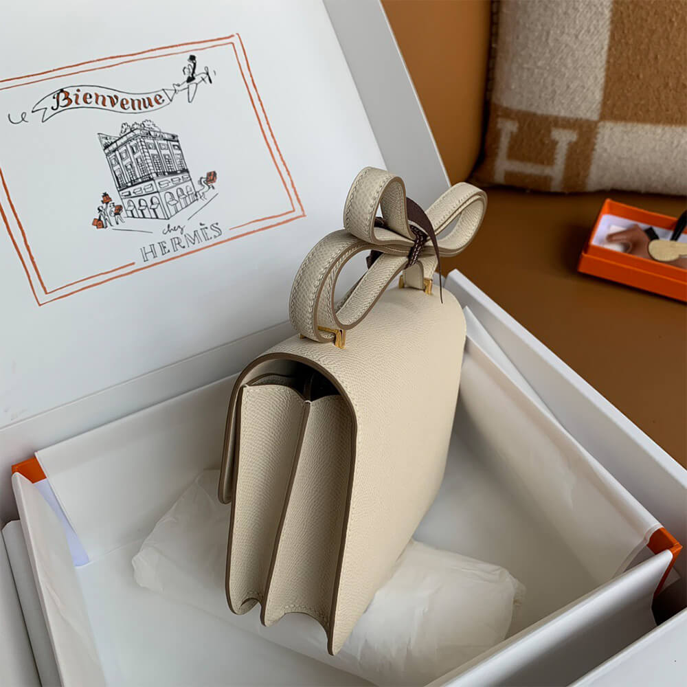 Hermes Constance 18 – Cream Epsom Leather, Gold Hardware