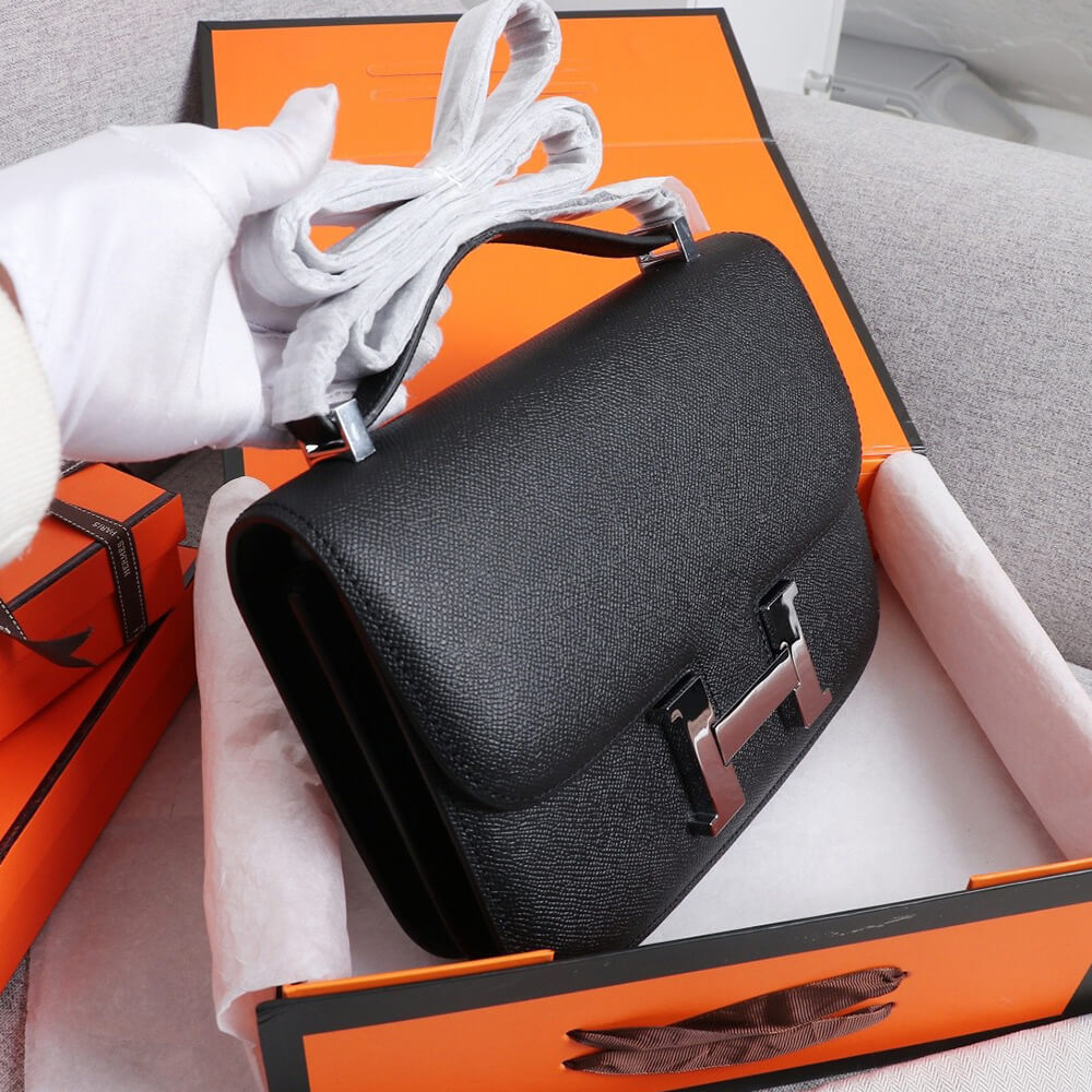 Hermes Constance 18 – Black Epsom Leather (Silver Hardware)