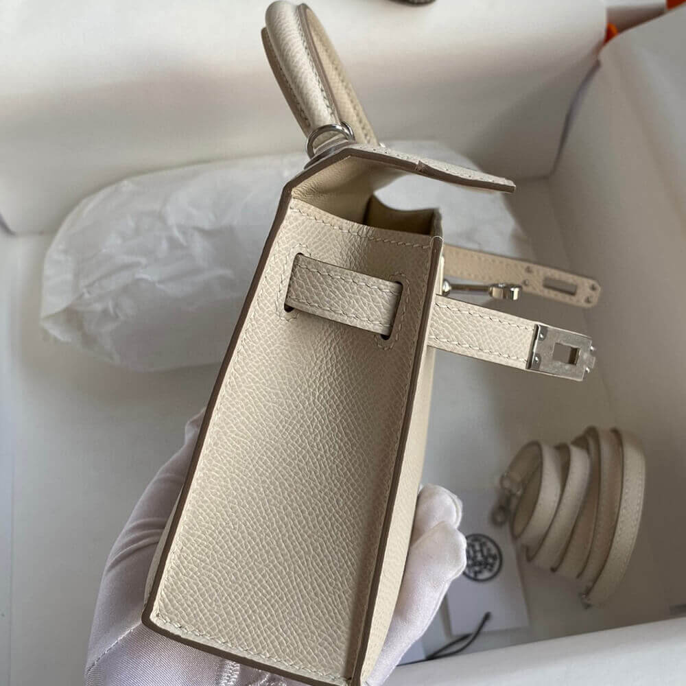 Hermes Mini Kelly II – Cream White