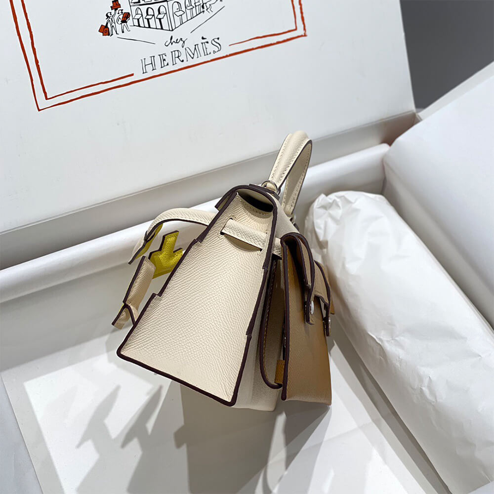 Hermes Kelly Doll Picto – Cream White (High-End Grade)