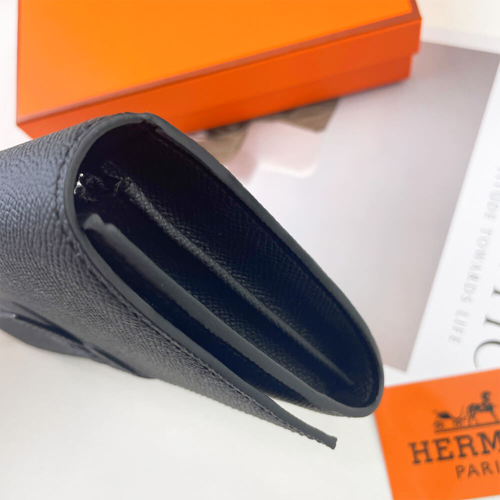 Hermes New H Passant Toutenmain Wallet – Black
