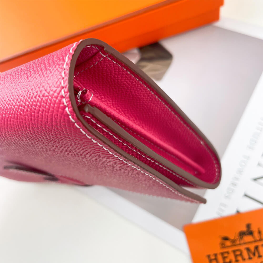 Hermes New H Passant Toutenmain Wallet – Rose Azalee