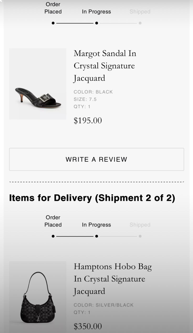 Coach Hampton Crystal Signature Jacquard Hobo Bag