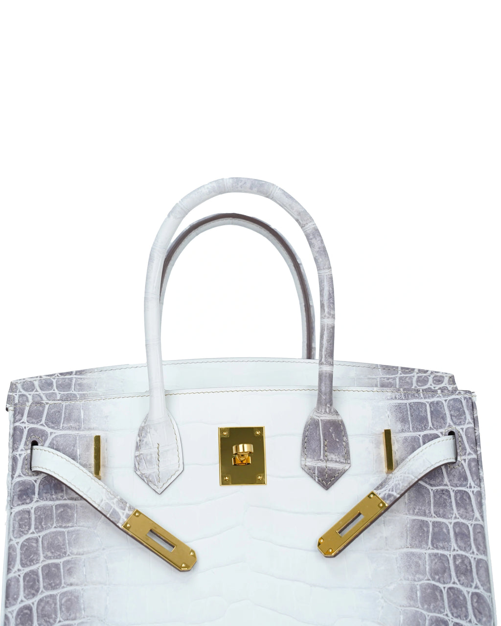 Ladies' handbag, Himalayan Nile crocodile material, size 30