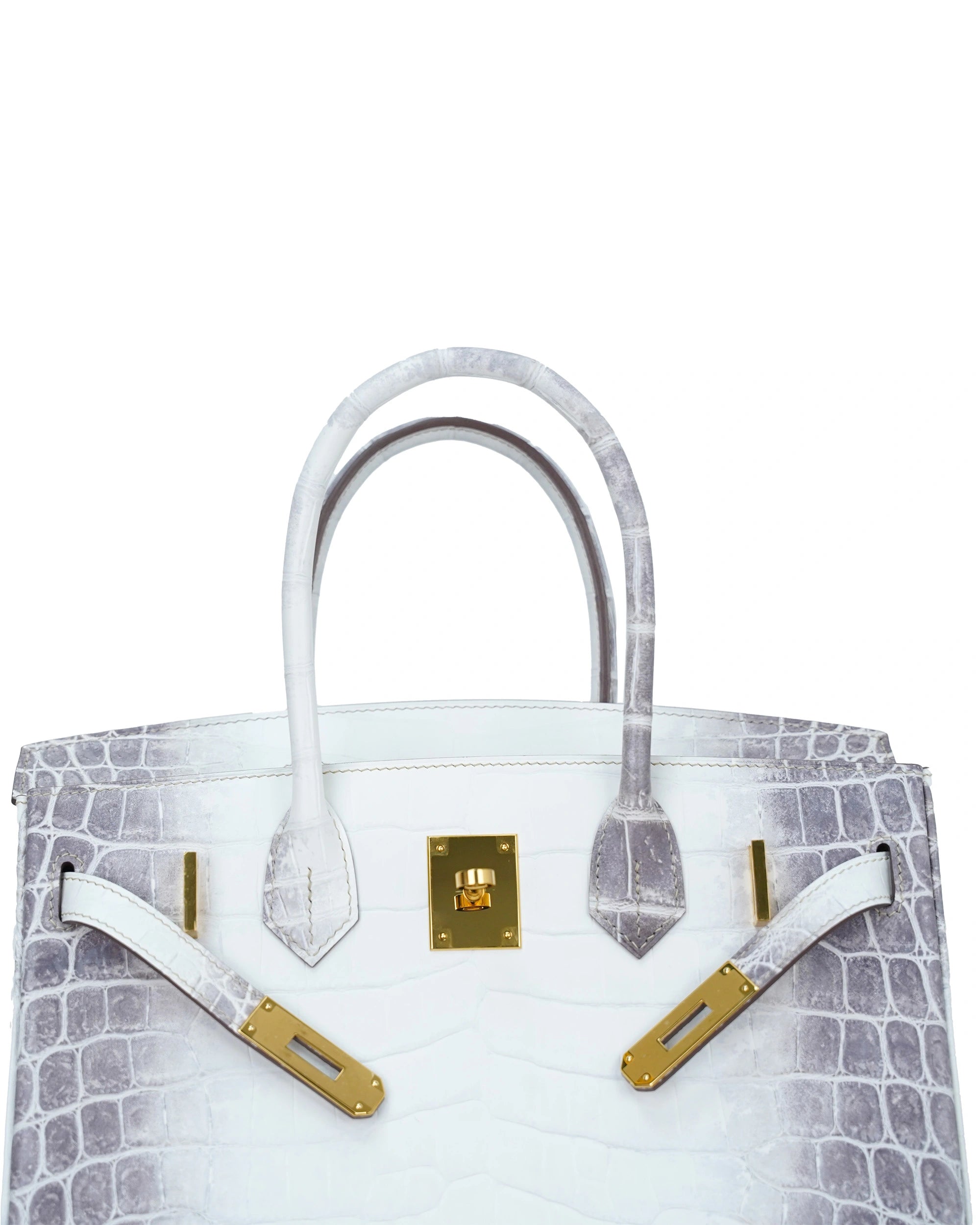 Ladies' handbag, Himalayan Nile crocodile material, size 30