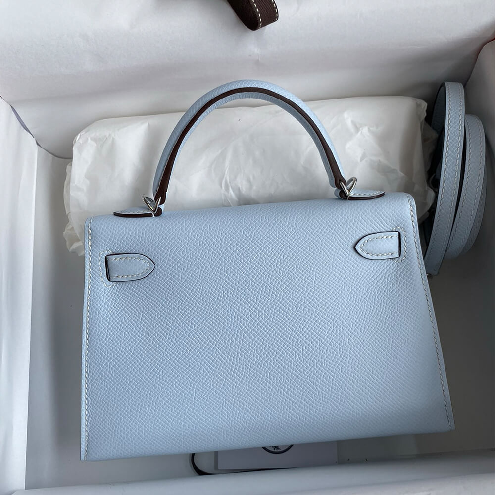 Hermes Mini Kelly II (HIGH-END GRADE) – Light Blue