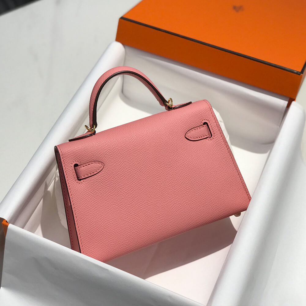 Hermes Mini Kelly II (HIGH-END GRADE) – Light Coral