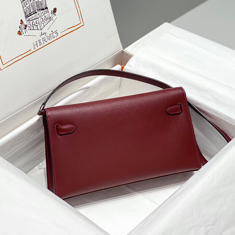 Hermes Kelly Elan – Rouge, Silver Hardware