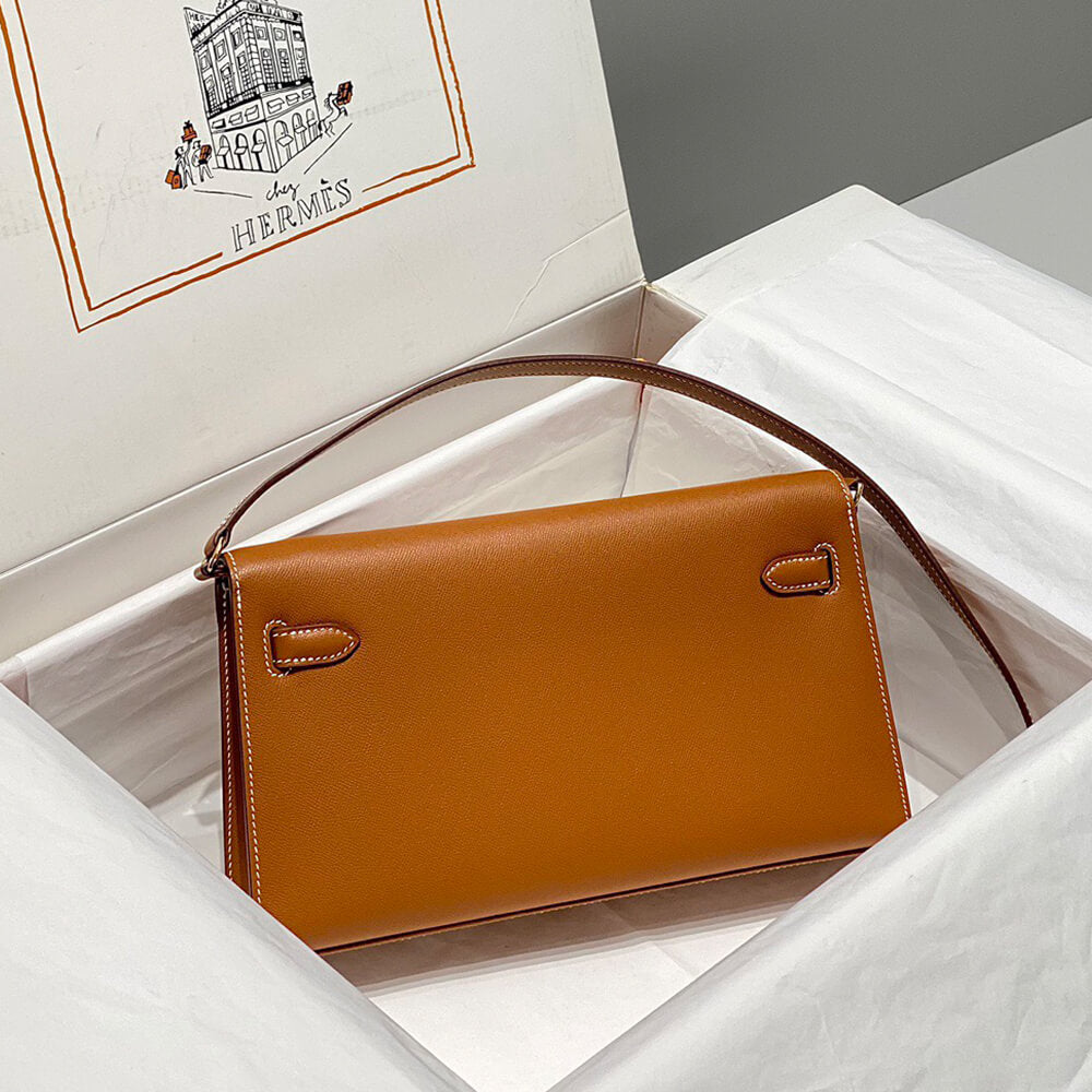 Hermes Kelly Elan – Gold Brown, Madame Leather, Gold Hardware