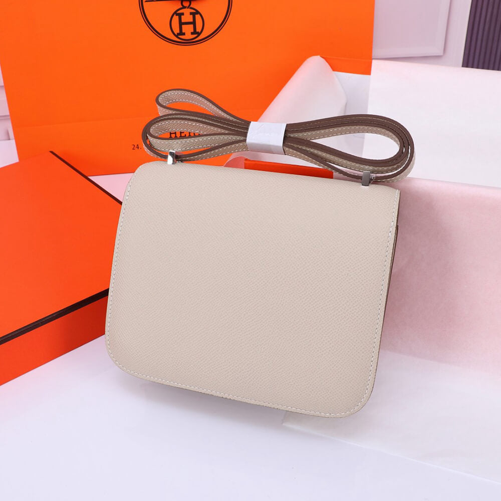 Hermes Constance 18 – Epsom Cream with Silver Hardware
