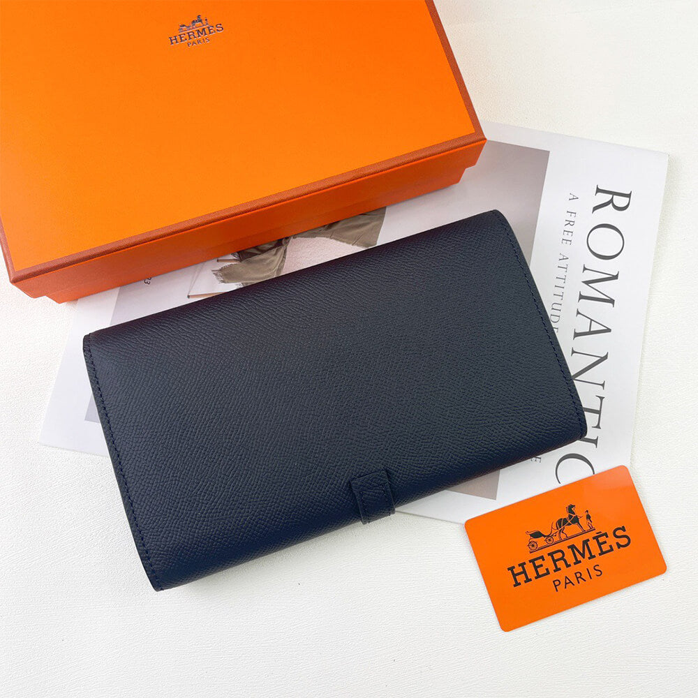 Hermes New H Passant Toutenmain Wallet – Black