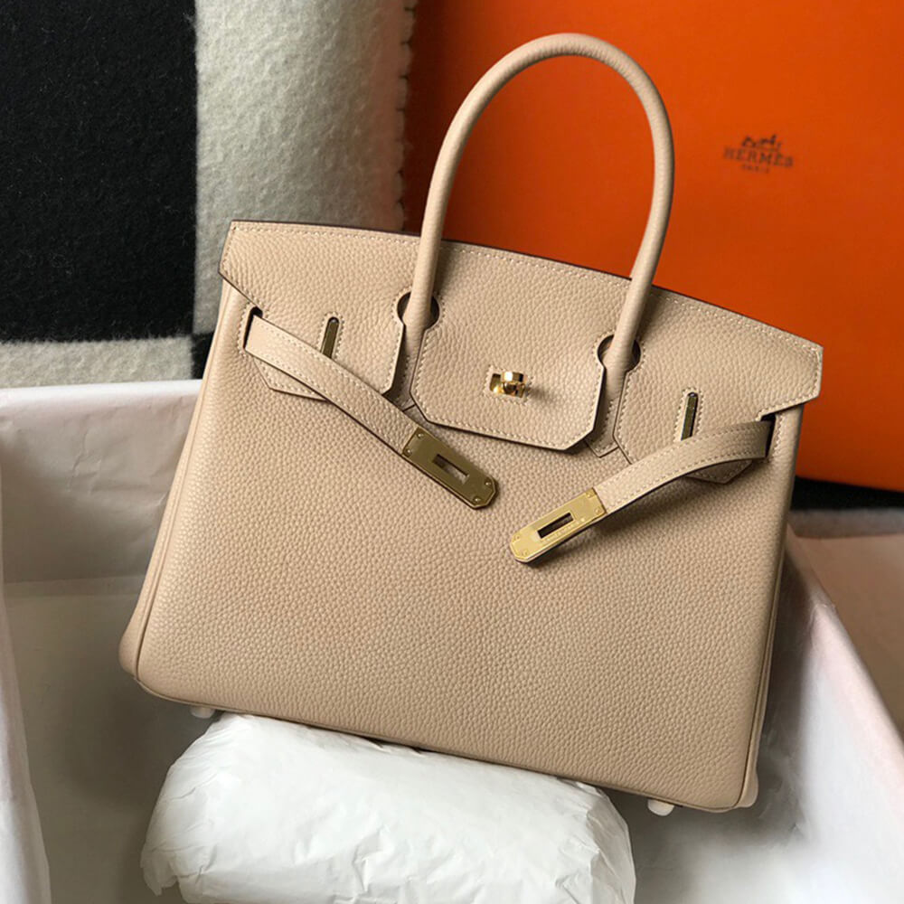 Hermes Birkin 35 – Khaki Togo Leather