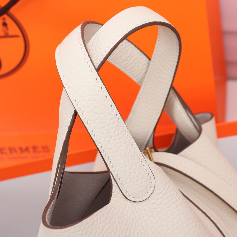Hermes Picotin Lock 22 Bag – White (1:1 Mirror)