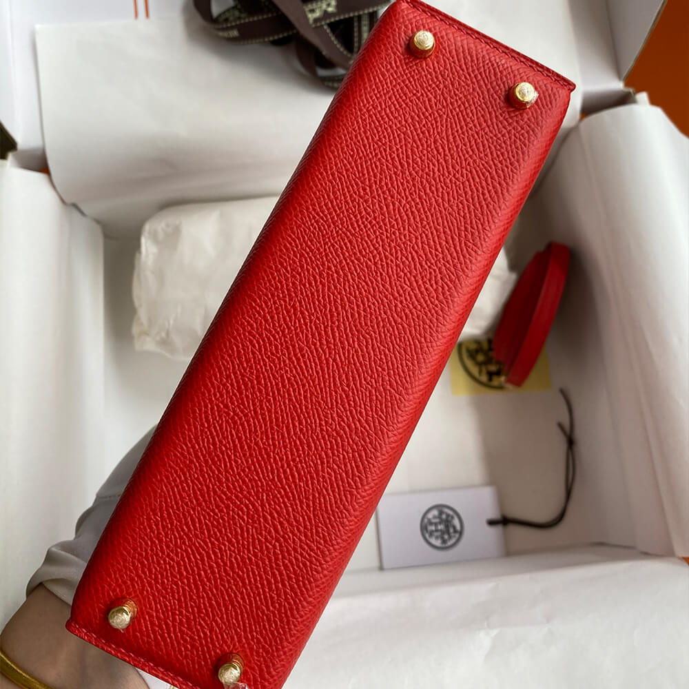 Hermes Mini Kelly II (HIGH-END GRADE) – Hot Red