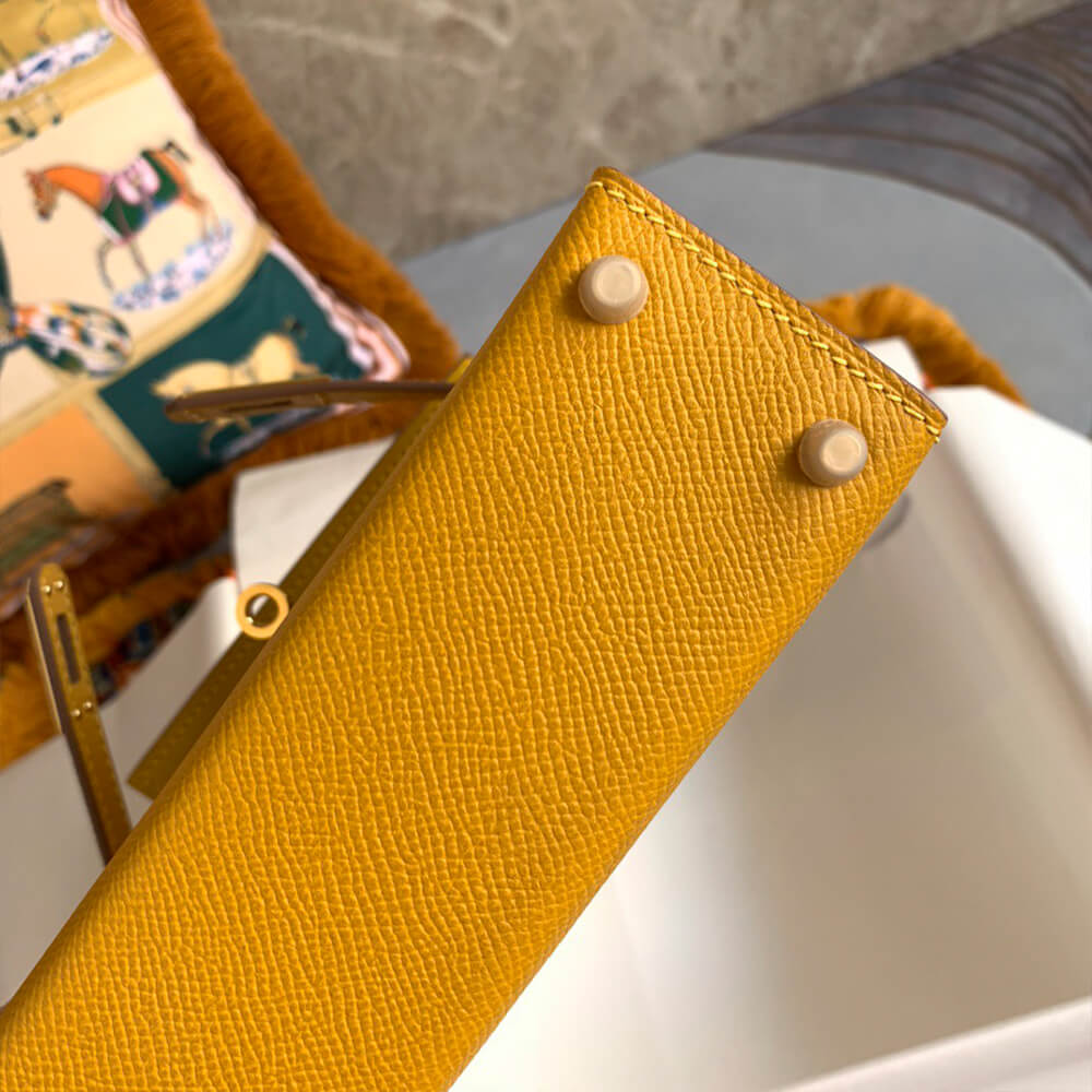 Hermes Mini Kelly II (HIGH-END GRADE) – Yellow Orange