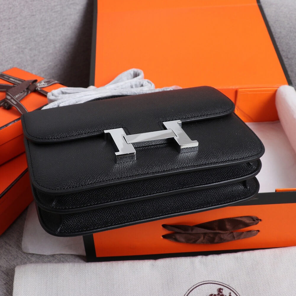 Hermes Constance 18 – Black Epsom Leather (Silver Hardware)
