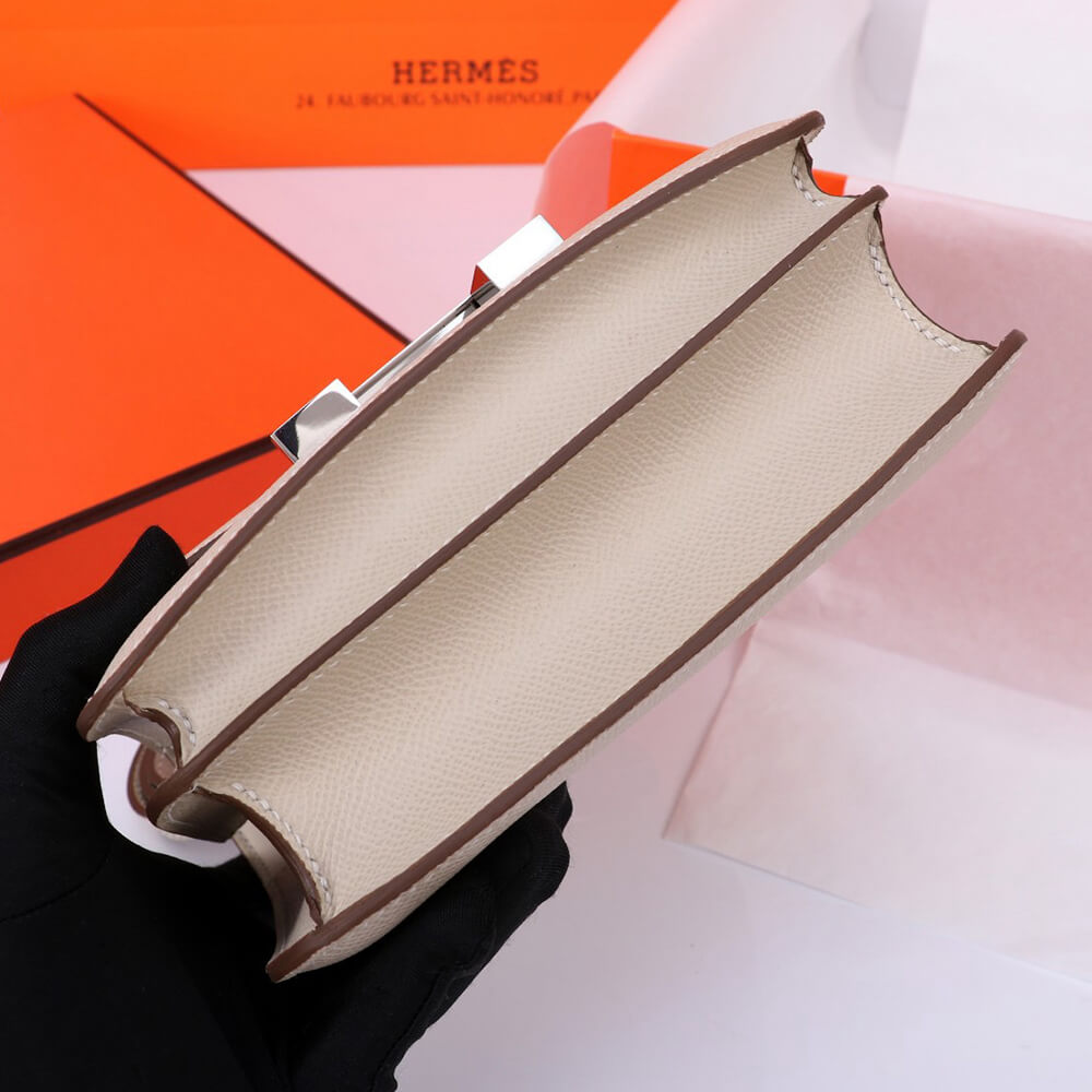 Hermes Constance 18 – Epsom Cream with Silver Hardware