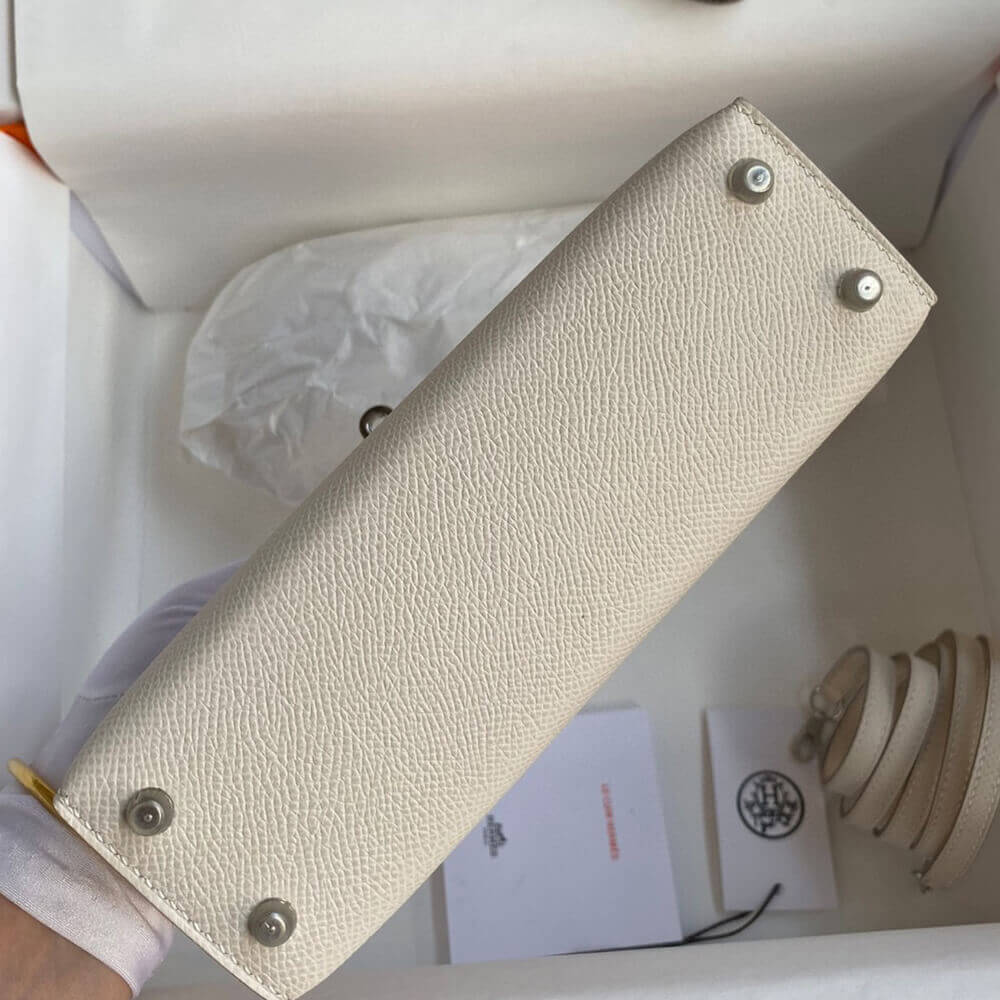 Hermes Mini Kelly II – Cream White