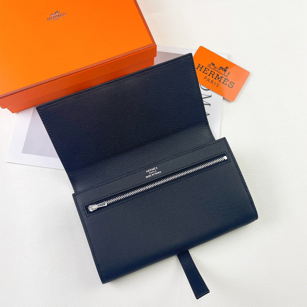 Hermes New H Passant Toutenmain Wallet – Black