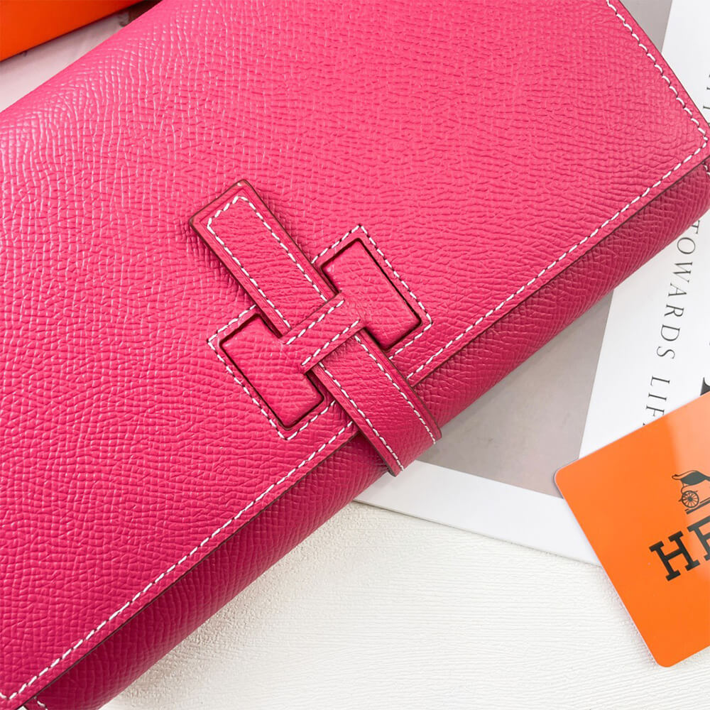 Hermes New H Passant Toutenmain Wallet – Rose Azalee