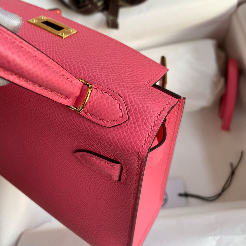 Hermes Mini Kelly II (HIGH-END GRADE) – Pink
