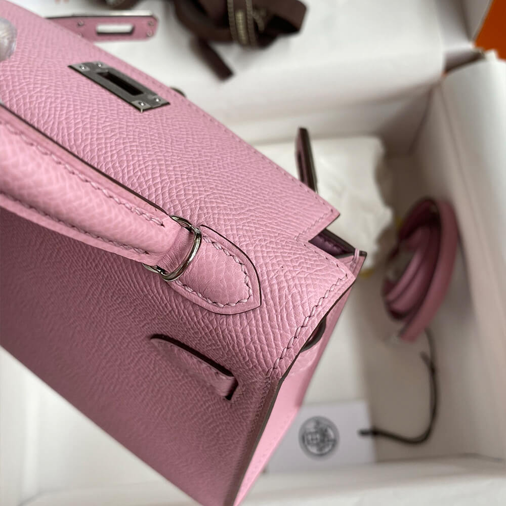 Hermes Mini Kelly II (HIGH-END GRADE) – Dark Pink